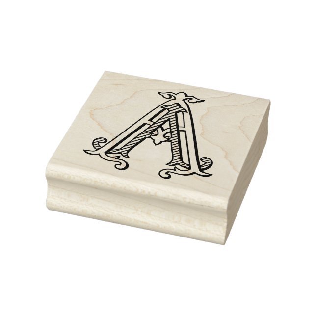 OM Monogramm OM Wappen Gummi Ink Briefmarke Gummistempel (Stempel)