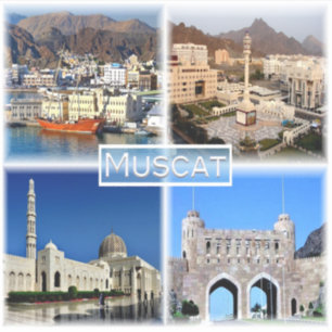 OM Muscat - Hafen - Central Business District - Aufkleber