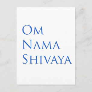 Om Nama Shivaya Postkarte