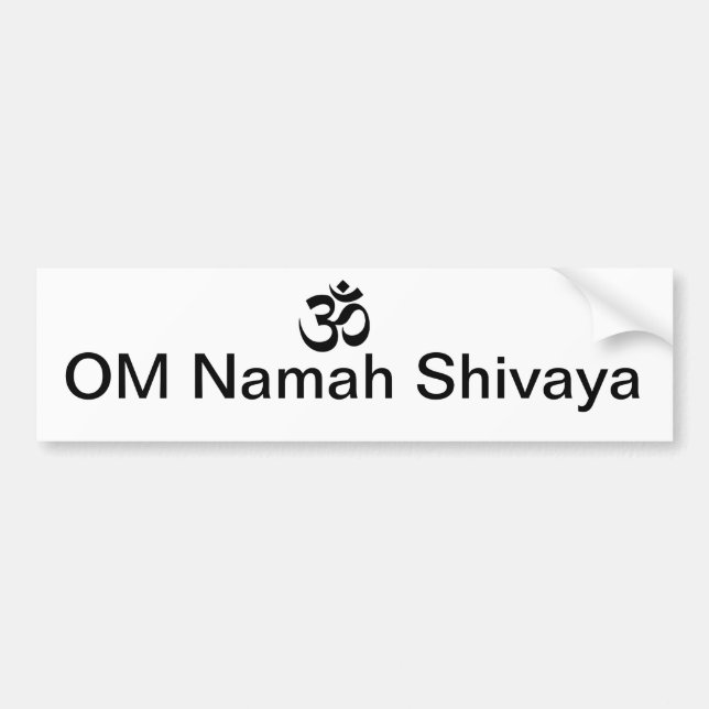 OM Namah Shivaya Autoaufkleber (Vorne)