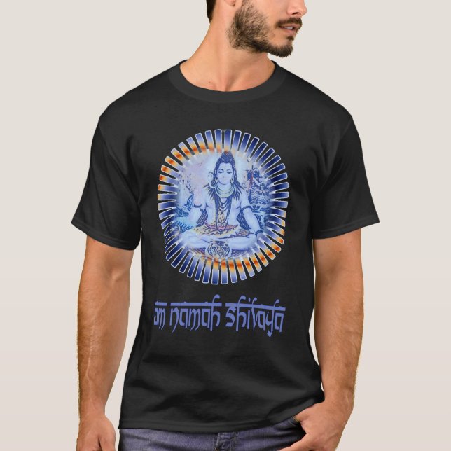 OM Namah Shivaya (helle Beschriftung) T-Shirt (Vorderseite)