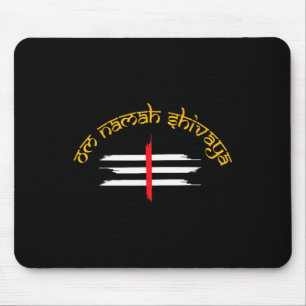 Om Namah Shivaya Tripundra Symbol des Shiva Mousepad