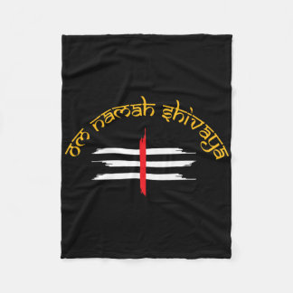 Om Namah Shivaya Tripundra Symbol Of Shiva  Fleecedecke