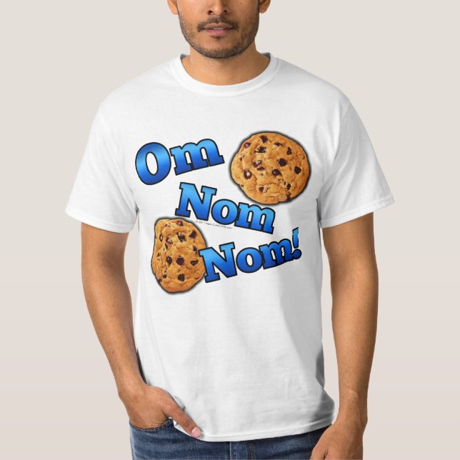 OM Nom Nom, Meme Liebe-Plätzchen T-Shirt (Vorderseite)