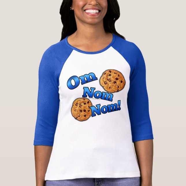 OM Nom Nom, Meme Liebe-Plätzchen T-Shirt (Vorderseite)
