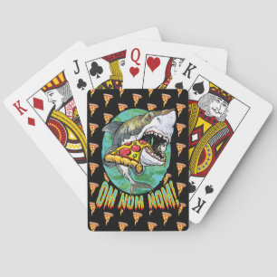 Om Nom Nom Pizza Shark Spielkarten