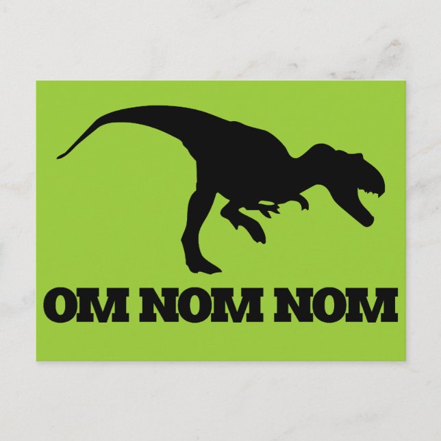 Om Nom Nom Postkarte (Vorderseite)