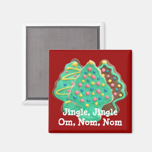Om, Nom, Nom Weihnachts-Cookie Magnet