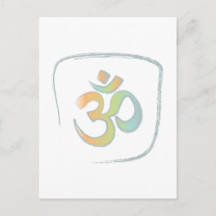 Om oder Om Postkarte
