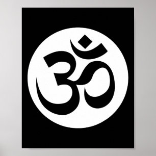 Om Ohm Aum Symbol Spiritual Yoga _3  Poster