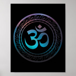 Om Ohm Aum Symbol Spiritual Yoga Geschenk _2 Poster