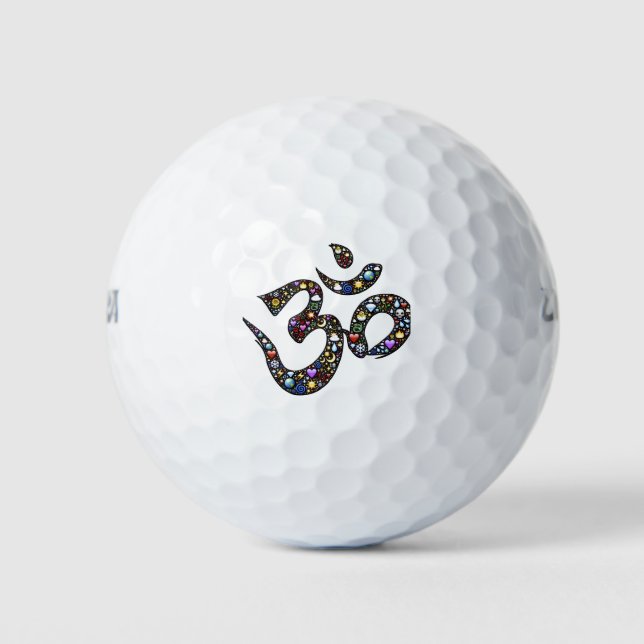 Om Ohm Symbol Namaste Zen Buddhismus Golfball (Vorderseite)