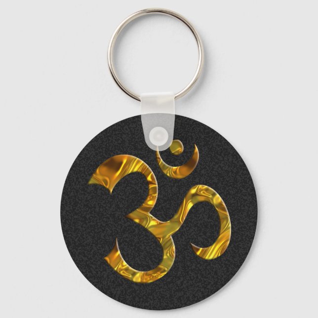 OM/OM - GOLD SCHLÜSSELANHÄNGER (Vorderseite)