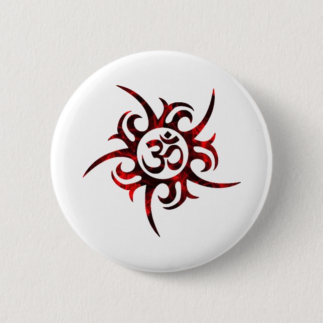 Om, Om Hindu, Om Symbol, Om Logo, Om Button (Vorderseite)