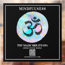 ** OM OM Mindfulness Reiki - Yoga Meditation Fensteraufkleber