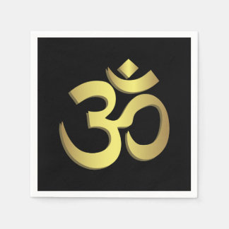 Om ( Om ) Namaste Yoga-Symbol Serviette