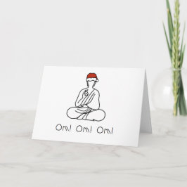 Om! Om! Om! Buddha Weihnachtskarte Feiertagskarte