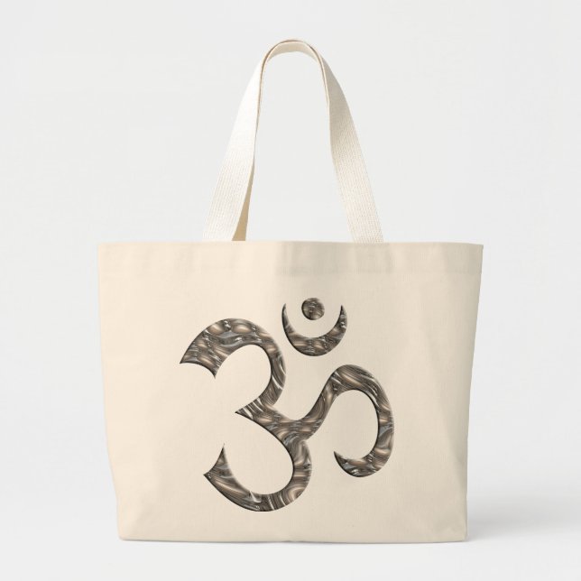OM/OM - SILVER JUMBO STOFFBEUTEL (Vorne)