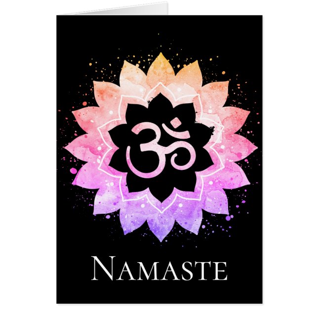 *~* OM OM Symbol Spirituelle Lotus Blume Mandala (Vorne)