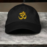Om Omkara Bestickte Baseballkappe<br><div class="desc">Stickereierzeugnisse aus Ricaso, bestickt mit Om Omkara, buddhistischem Symbol</div>