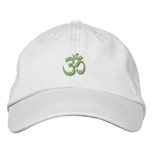 Om Omkara Symbol Bestickte Kappe (Vorderseite)