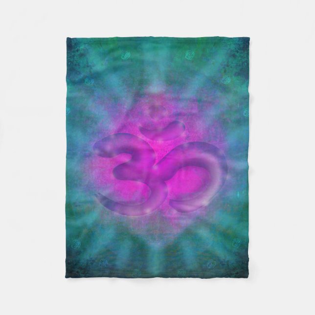 OM-Omsymbol Fleece-Decke Fleecedecke (Vorderseite)