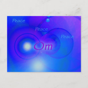 Om ~ Peace Postkarte