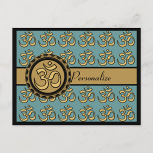 Om Postcard Personalize-Wählen Sie Ihre Hintergrun Postkarte
