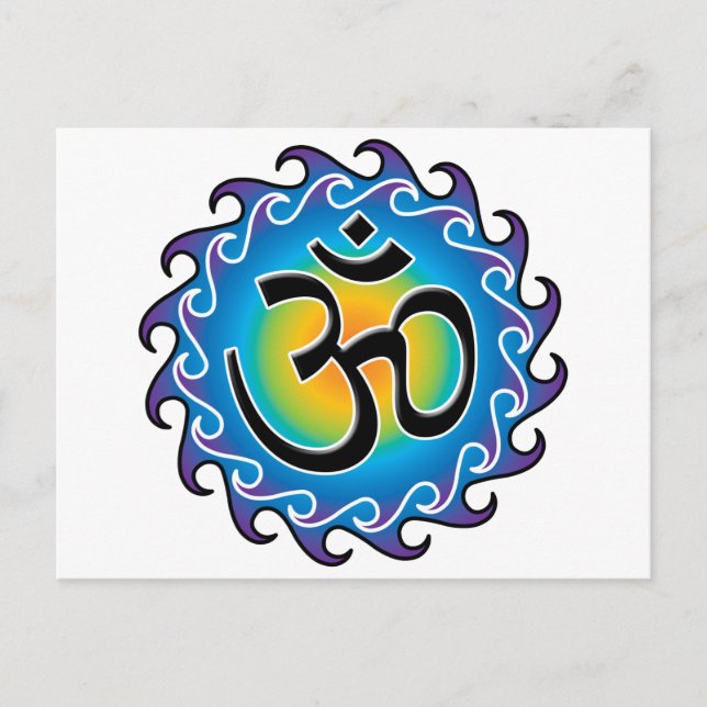 Om Postkarte (Vorderseite)