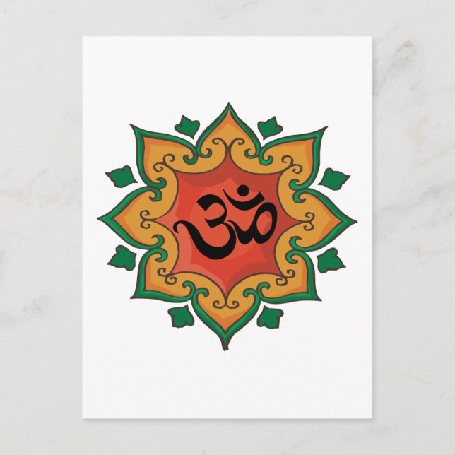 Om Postkarte (Vorderseite)