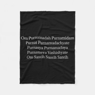 Om Purnnamadah Purnamidam Meditation Und Gebet Ma Fleecedecke