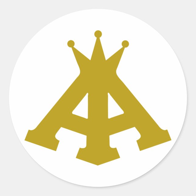 OM real Runder Aufkleber (Vorderseite)