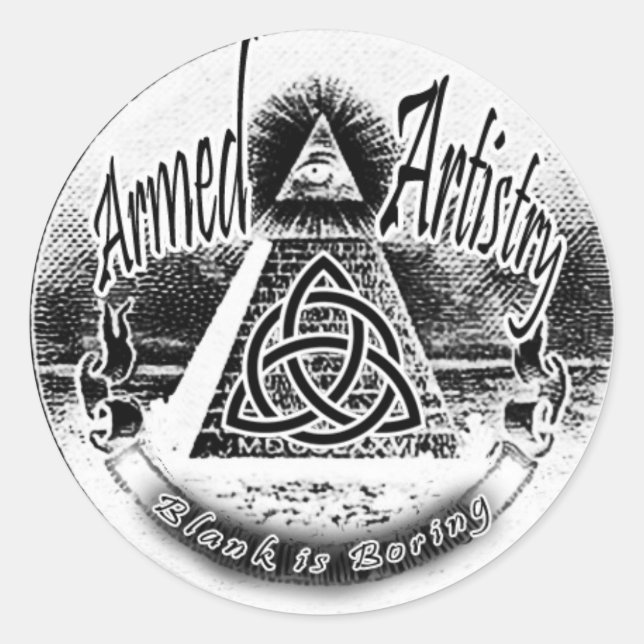 OM RUNDER AUFKLEBER (Vorderseite)