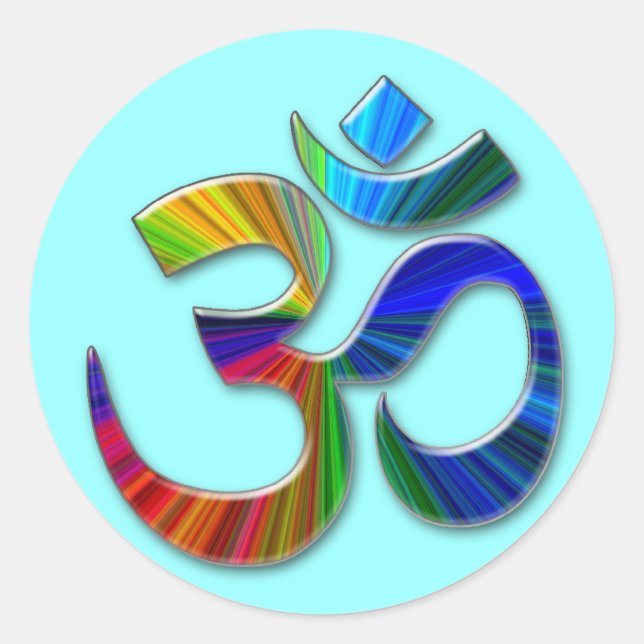 Om Runder Aufkleber (Vorderseite)