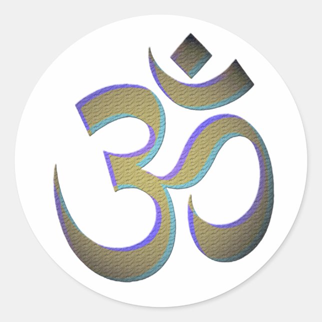 Om Runder Aufkleber (Vorderseite)