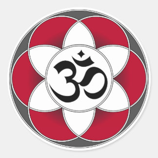 Om Seed of Life Red Sticker