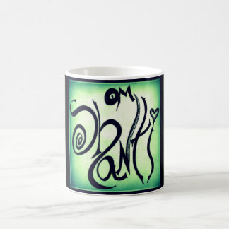 OM SHANTI GRAFFITI-KAFFEE-TASSE KAFFEETASSE