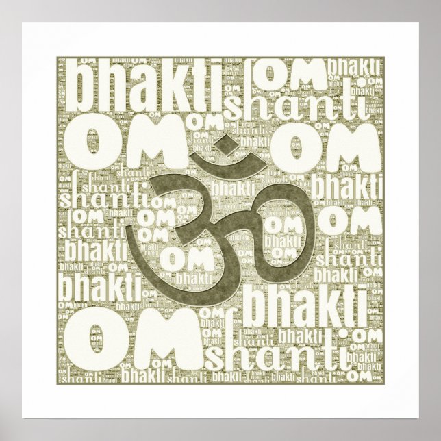 Om Shanti Poster (Vorne)