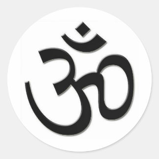 OM SHANTI RUNDER AUFKLEBER