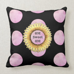 Om Sweet Om Sonnenblume Kissen
