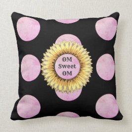 Om Sweet Om Sunflower Kissen