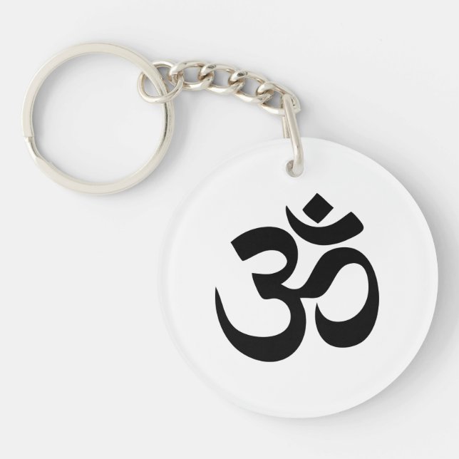 OM-Symbol-Acryl-Schlüsselanhänger Schlüsselanhänger (Vorderseite)