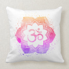 *~* OM-Symbol-Baumwolllotos-BlumeMandala Kissen