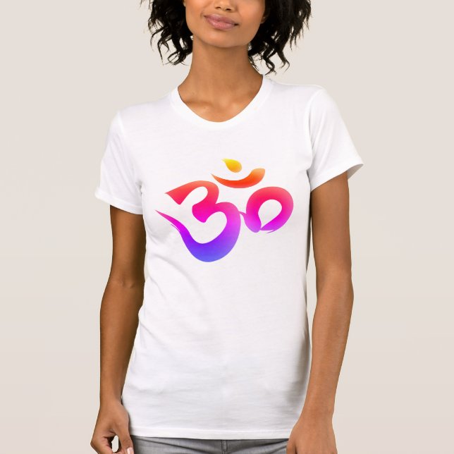 Om Symbol Bright Colors Women's T-Shirt (Vorderseite)