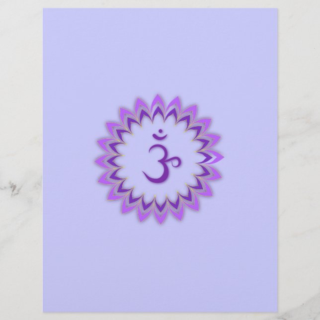 Om Symbol / Crown Chakra (Vorderseite)