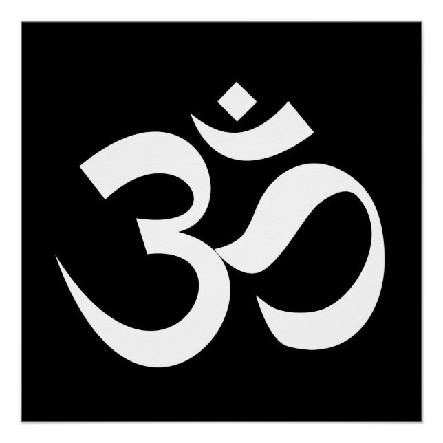 om Symbol heiligen Buddhismus Religion Zen Yoga Poster (Vorderseite)
