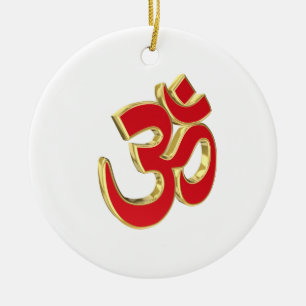 Om-Symbol Keramik Ornament
