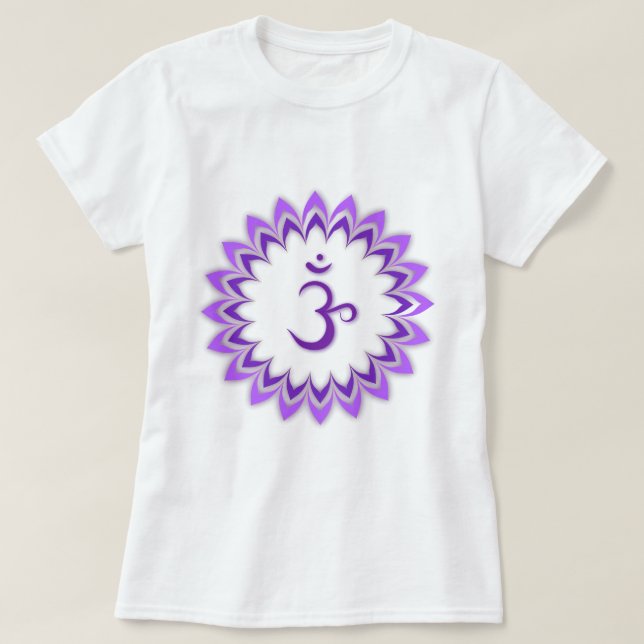 OM-Symbol/Krone Chakra T-Shirt (Design vorne)