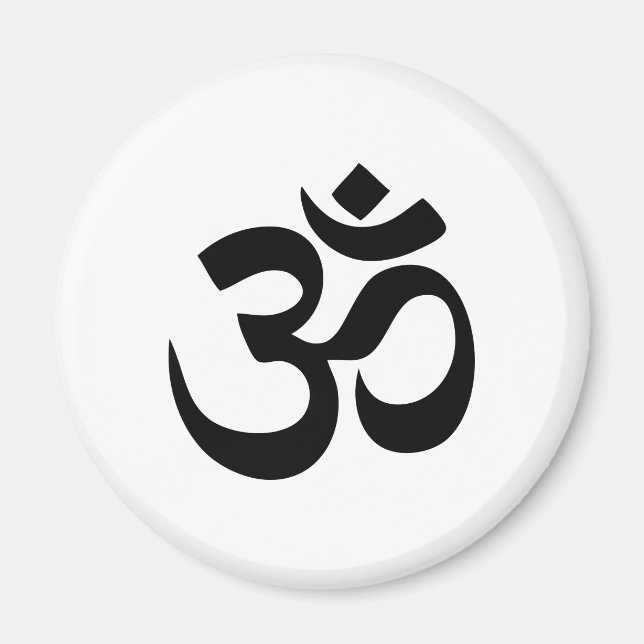 Om Symbol Kühlschrankmagnet (Vorne)
