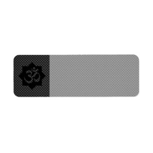 OM Symbol Lotus Spiritualität Yoga in Carbon Fibre